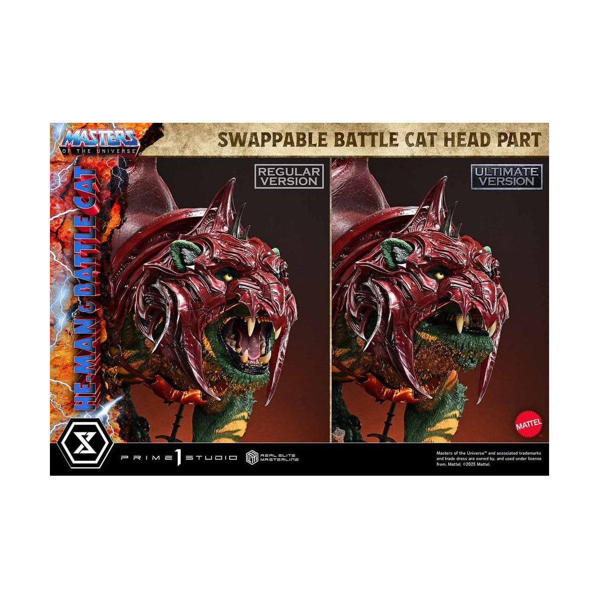 Prime 1 Studio - Masters of Universe - He-Man & Battle Cat Ultimate Bonus Version - Real Elite Masterline Series 1/4