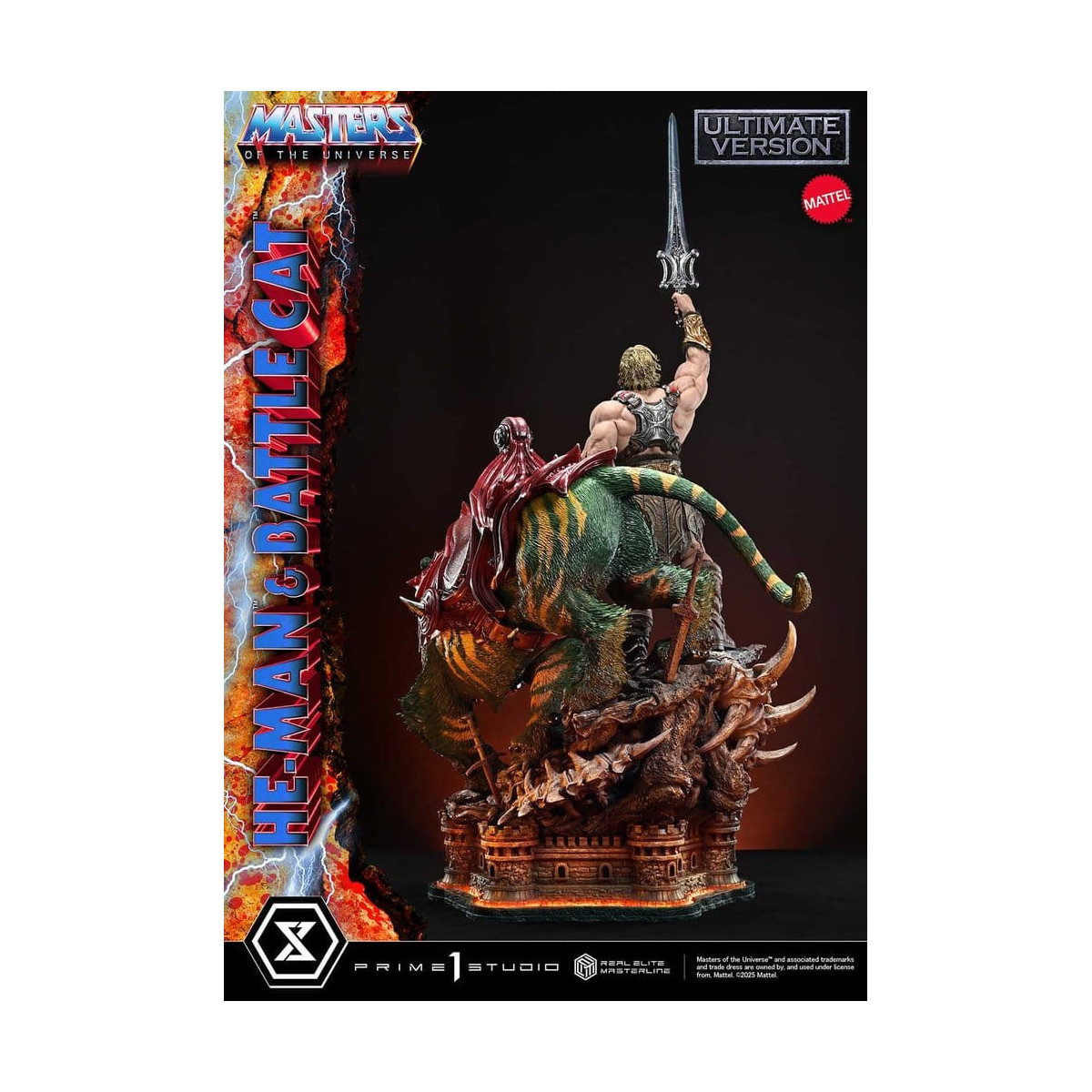 Prime 1 Studio - Masters of Universe - He-Man & Battle Cat Ultimate Bonus Version - Real Elite Masterline Series 1/4