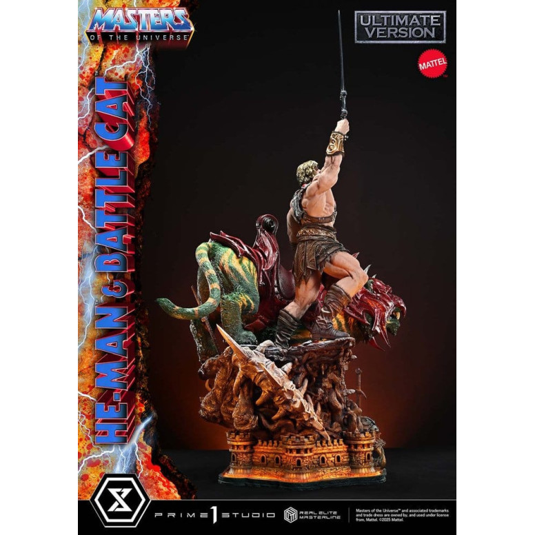 Prime 1 Studio - Masters of Universe - He-Man & Battle Cat Ultimate Bonus Version - Real Elite Masterline Series 1/4