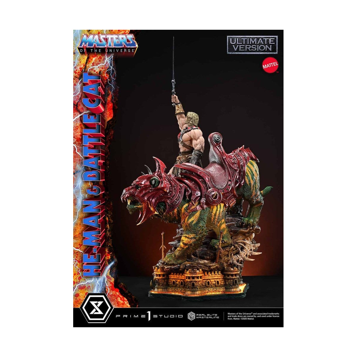 Prime 1 Studio - Masters of Universe - He-Man & Battle Cat Ultimate Bonus Version - Real Elite Masterline Series 1/4