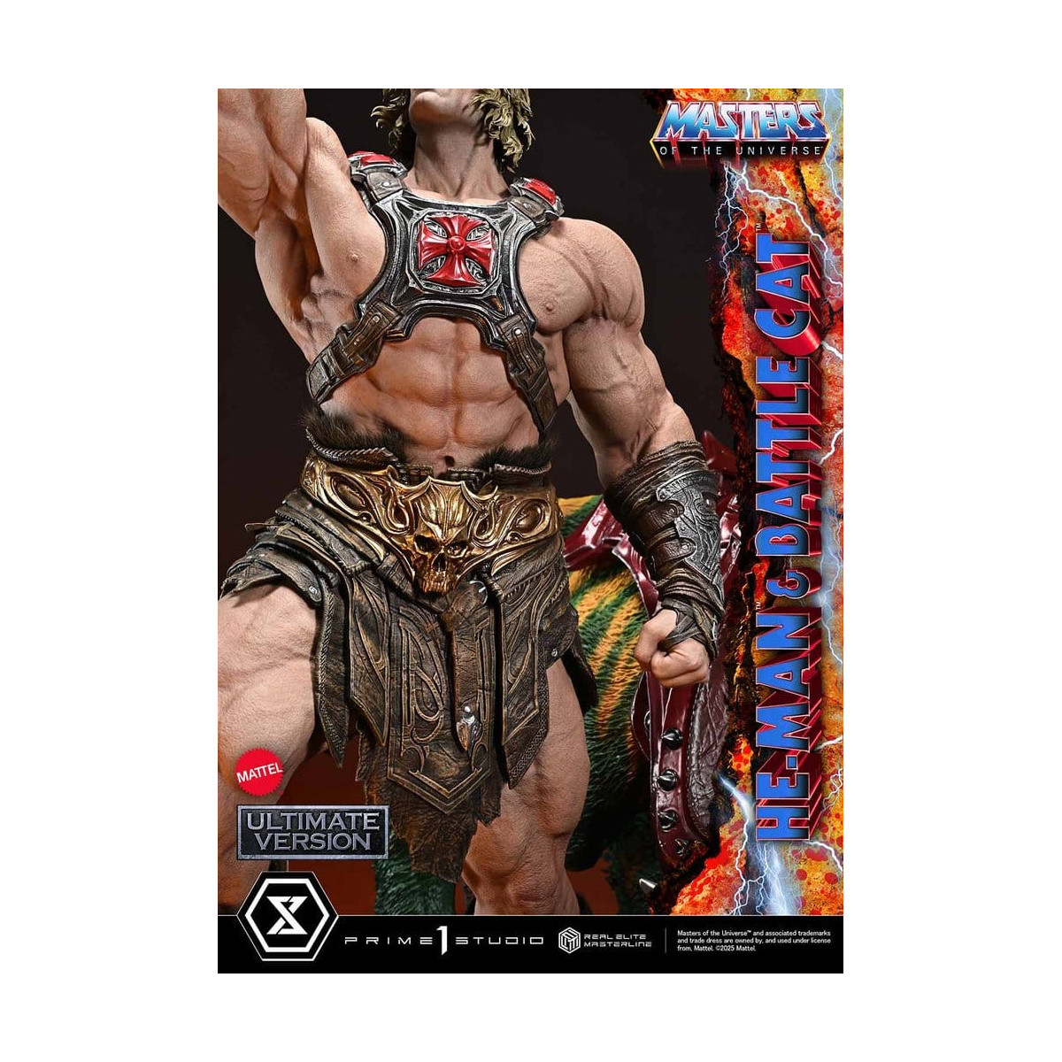 Prime 1 Studio - Masters of Universe - He-Man & Battle Cat Ultimate Bonus Version - Real Elite Masterline Series 1/4