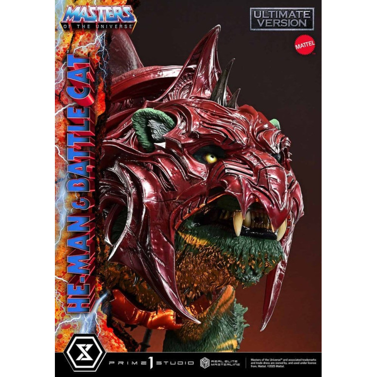 Prime 1 Studio - Masters of Universe - He-Man & Battle Cat Ultimate Bonus Version - Real Elite Masterline Series 1/4