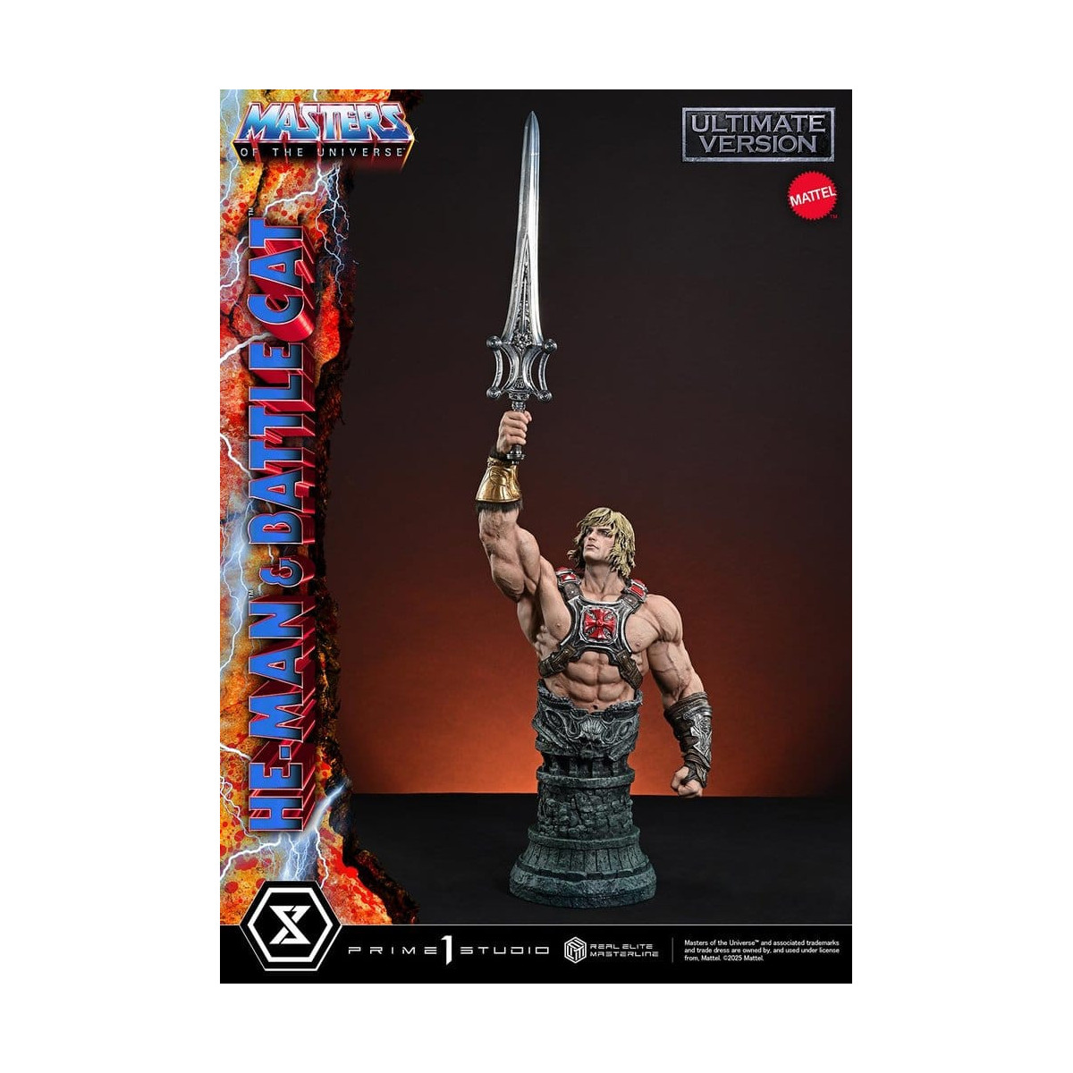 Prime 1 Studio - Masters of Universe - He-Man & Battle Cat Ultimate Bonus Version - Real Elite Masterline Series 1/4