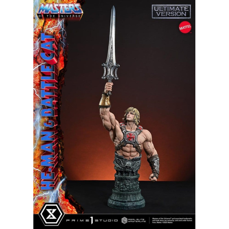Prime 1 Studio - Masters of Universe - He-Man & Battle Cat Ultimate Bonus Version - Real Elite Masterline Series 1/4