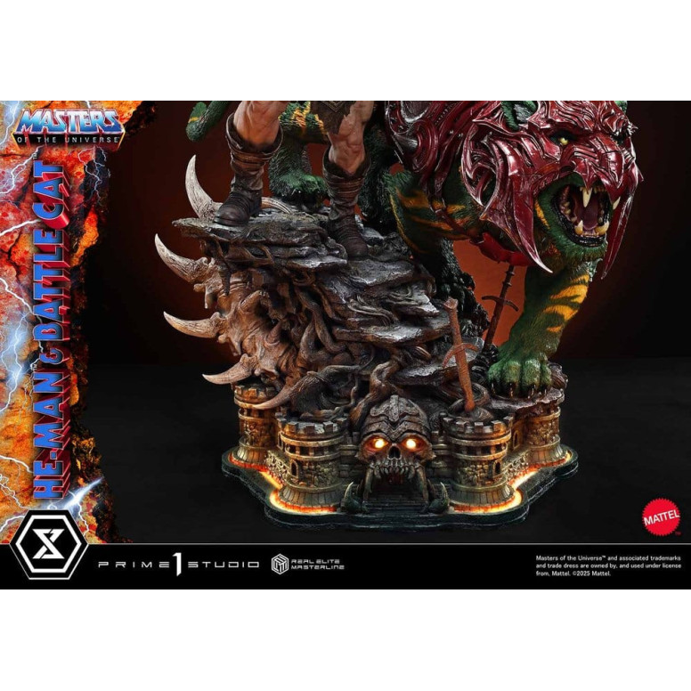 Prime 1 Studio - Masters of Universe - He-Man & Battle Cat Ultimate Bonus Version - Real Elite Masterline Series 1/4