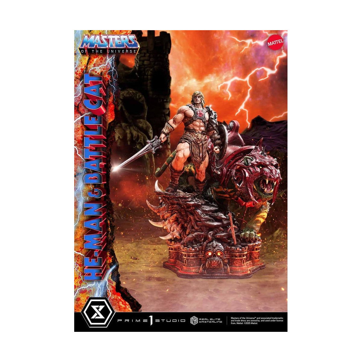 Prime 1 Studio - Masters of Universe - He-Man & Battle Cat Ultimate Bonus Version - Real Elite Masterline Series 1/4