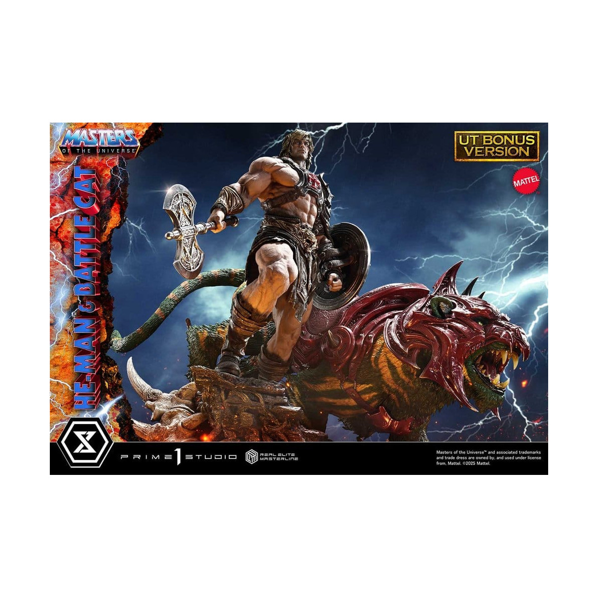 Prime 1 Studio - Masters of Universe - He-Man & Battle Cat Ultimate Bonus Version - Real Elite Masterline Series 1/4