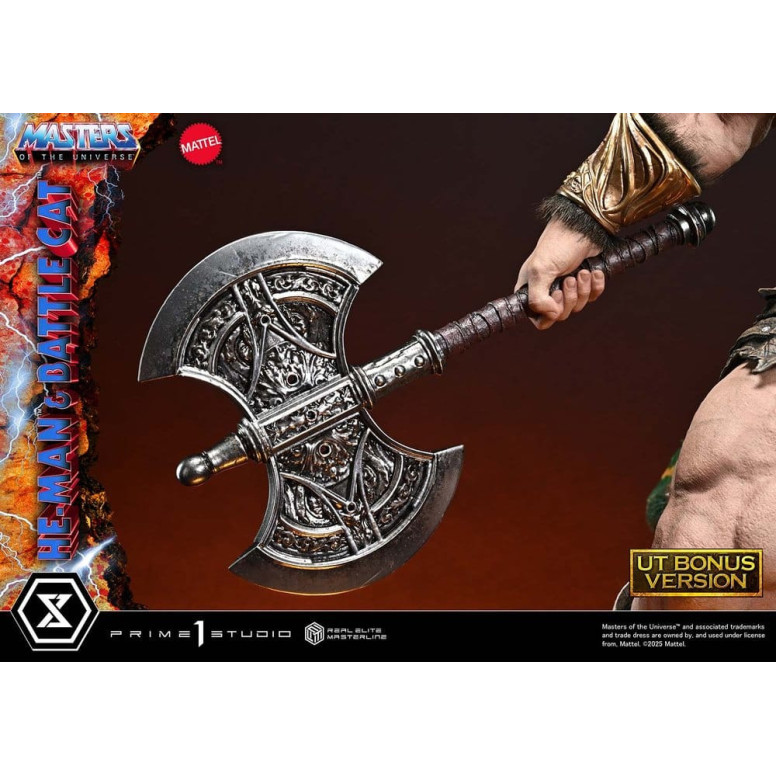 Prime 1 Studio - Masters of Universe - He-Man & Battle Cat Ultimate Bonus Version - Real Elite Masterline Series 1/4