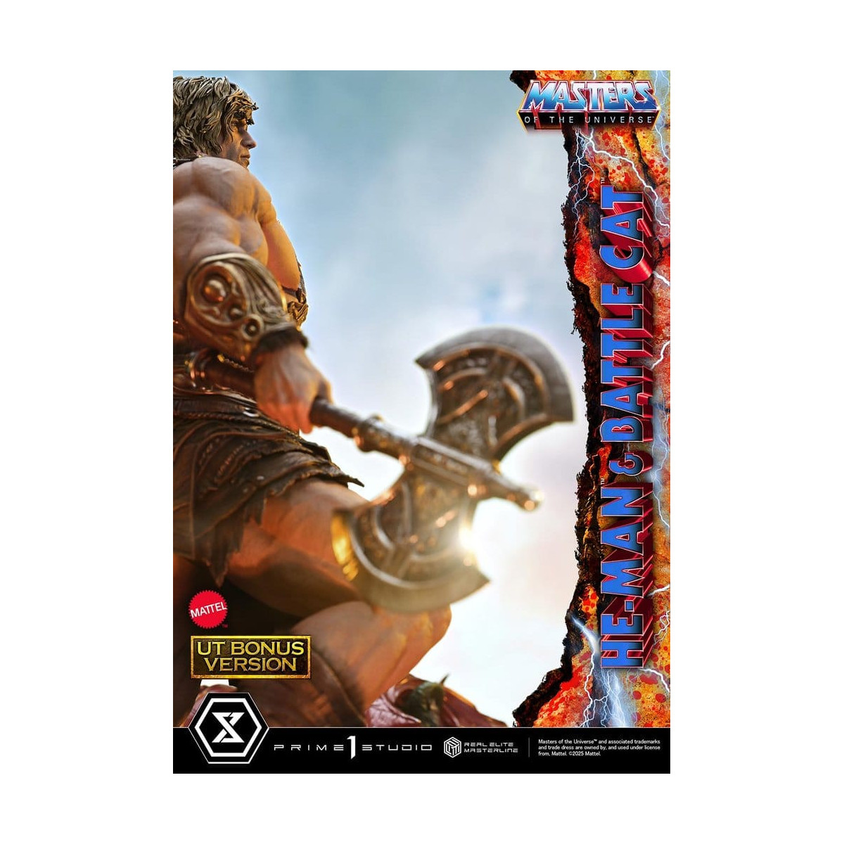 Prime 1 Studio - Masters of Universe - He-Man & Battle Cat Ultimate Bonus Version - Real Elite Masterline Series 1/4