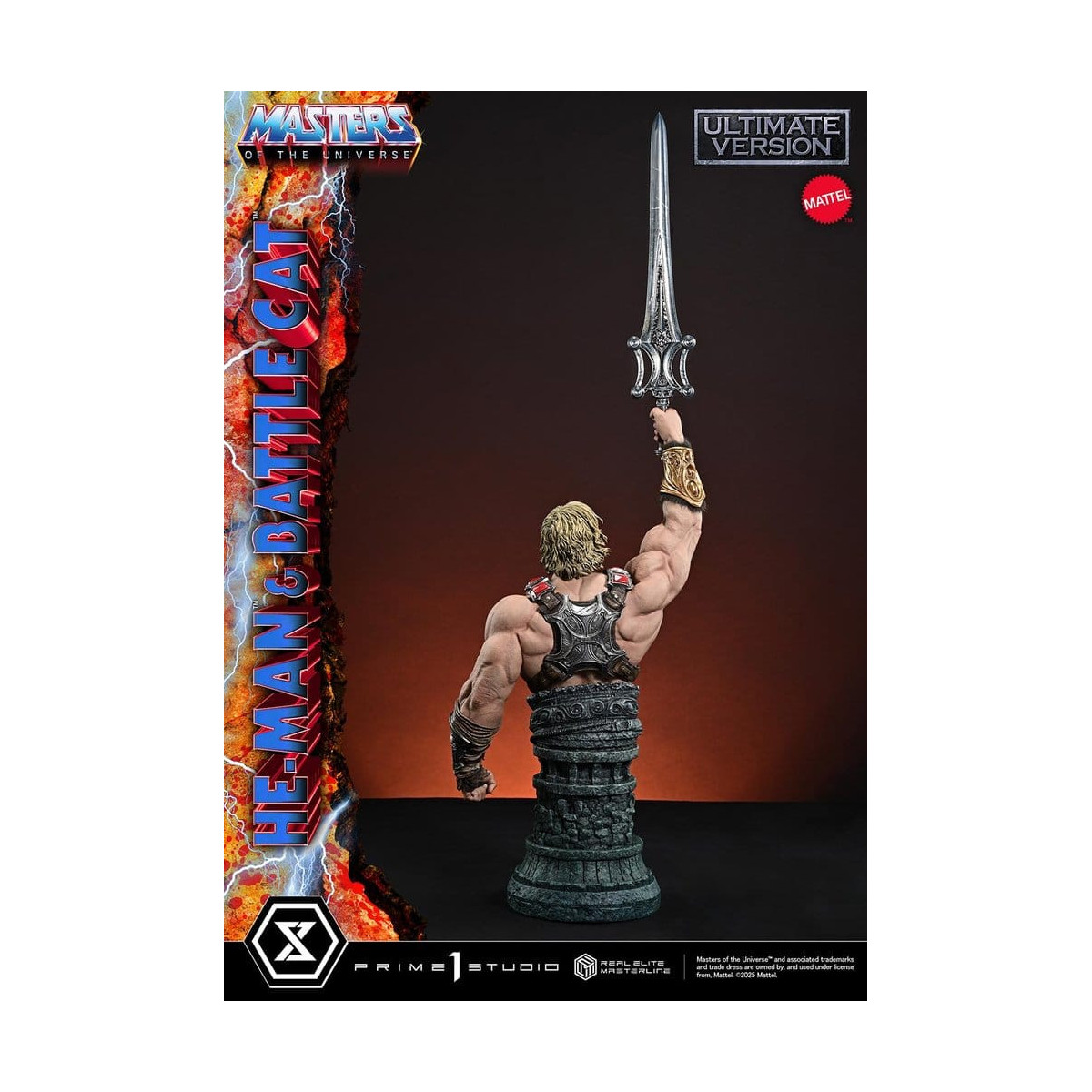 Prime 1 Studio - Masters of Universe - He-Man & Battle Cat Ultimate Bonus Version - Real Elite Masterline Series 1/4