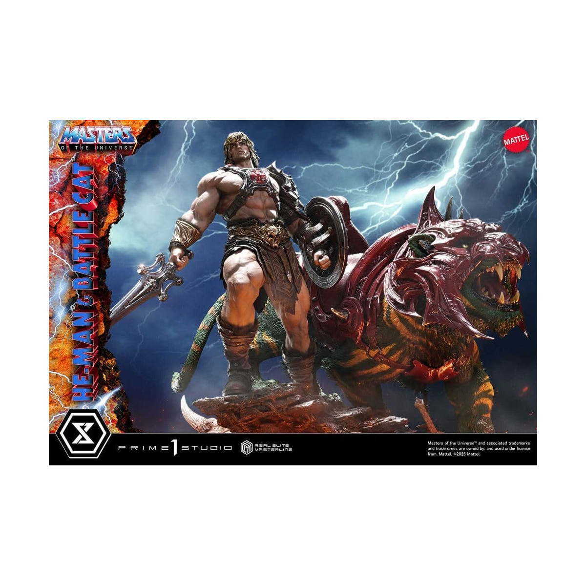 Prime 1 Studio - Masters of the Universe - He-Man & Battle Cat - Real Elite Masterline Series 1/4