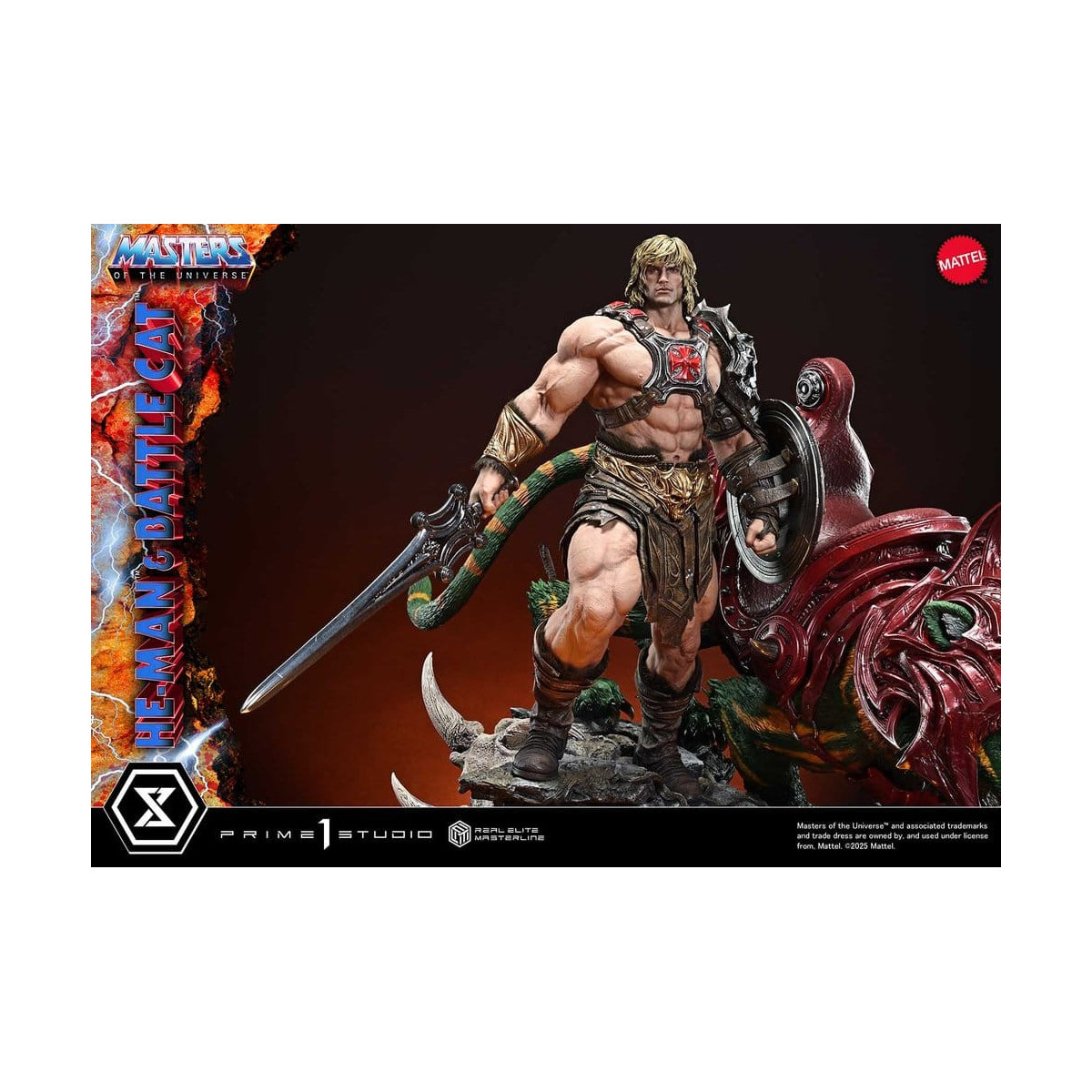 Prime 1 Studio - Masters of the Universe - He-Man & Battle Cat - Real Elite Masterline Series 1/4