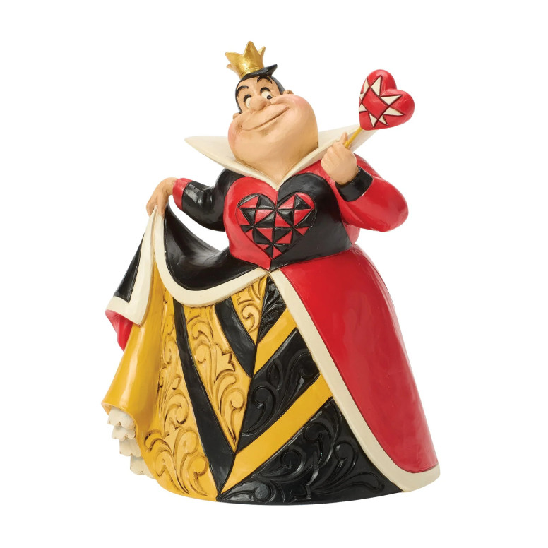 Enesco Disney Haute Couture - Reine de Coeurs - Reina de Corazones - Alicia en el País de las Maravillas Figurilla