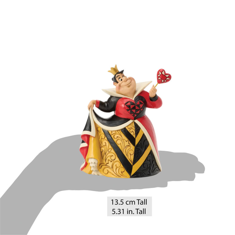 Enesco Disney Haute Couture - Reine de Coeurs - Reina de Corazones - Alicia en el País de las Maravillas Figurilla