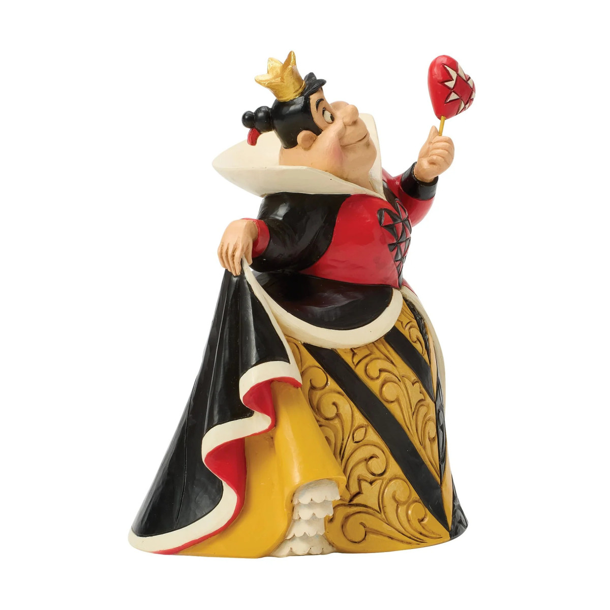 Enesco Disney Haute Couture - Reine de Coeurs - Reina de Corazones - Alicia en el País de las Maravillas Figurilla