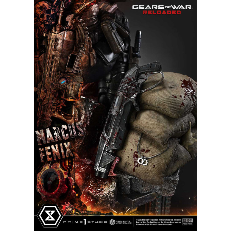 Prime 1 Studio - Gears of War Reloaded - Marcus Fenix Ultimate Bonus Version - Real Elite Masterline Series 1/3