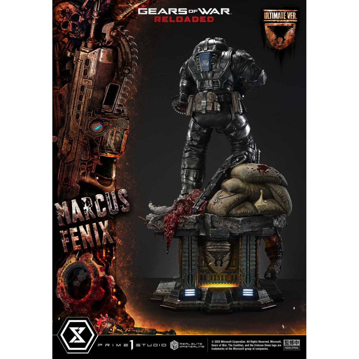 Prime 1 Studio - Gears of War Reloaded - Marcus Fenix Ultimate Bonus Version - Real Elite Masterline Series 1/3