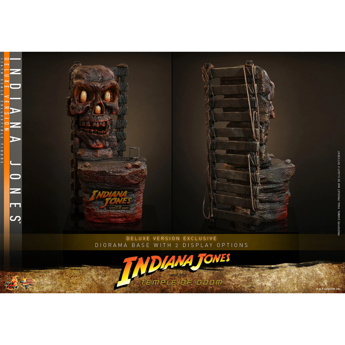 Hot Toys - Indiana Jones y el Templo de Doom - Indiana Jones Versión Deluxe MMS 1/6
