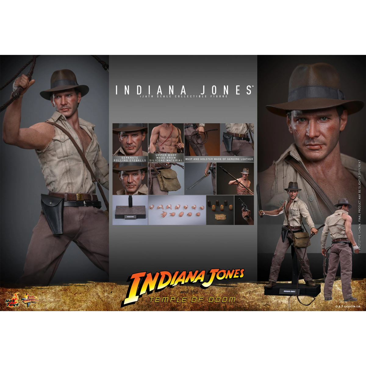 Hot Toys - Indiana Jones y el Templo de Doom - Indiana Jones MMS 1/6