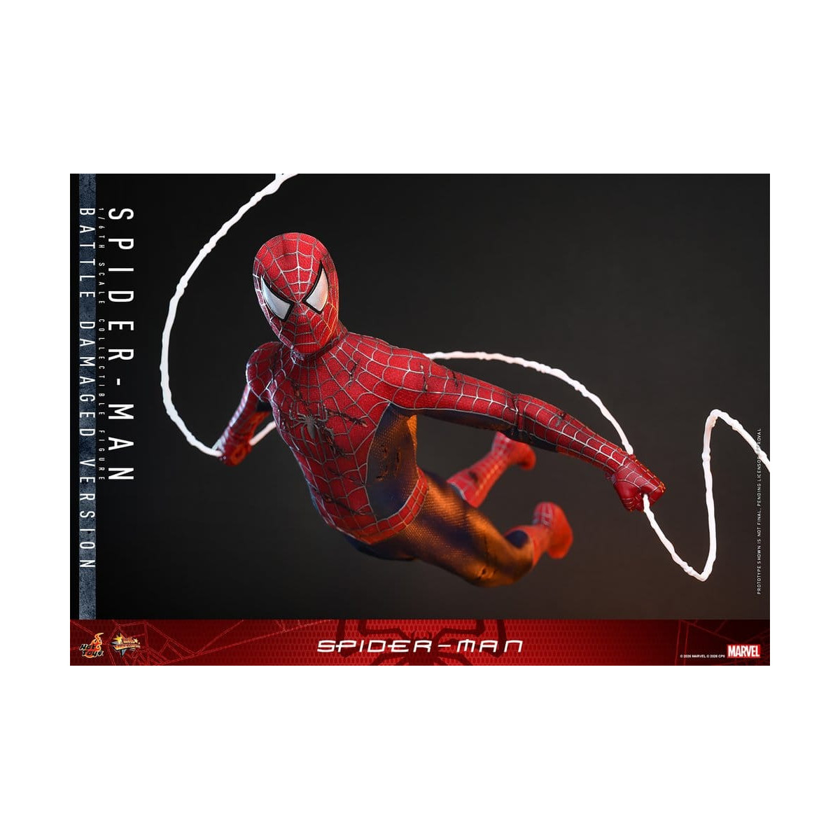Hot Toys Marvel - Spider-Man (Battle Damaged Version) - Spider-Man (2002) Movie Masterpiece 1/6