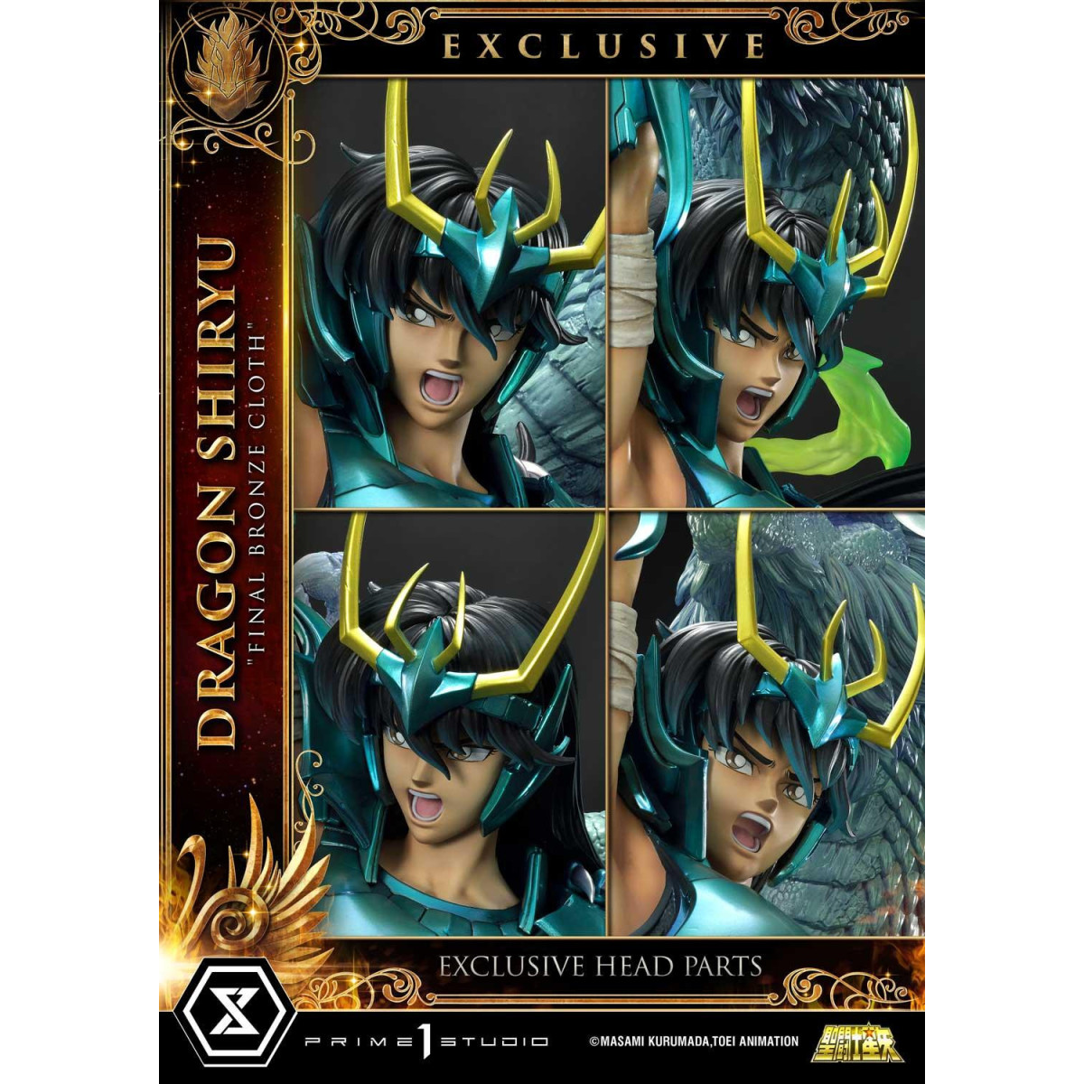 Prime 1 Studio - Dragon Shiryu "Tela de bronce final" Versión Ex - Saint Seiya