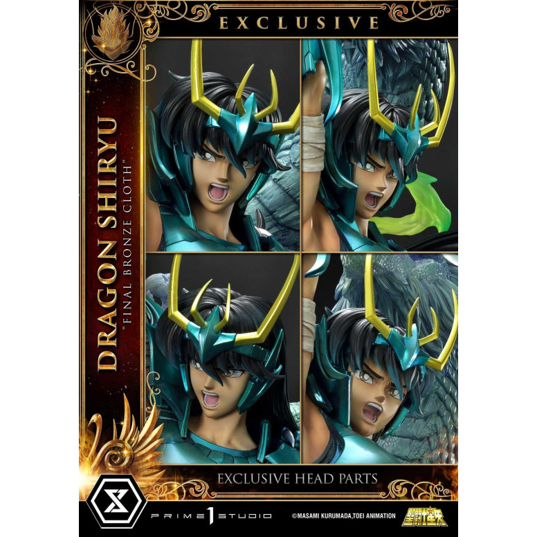 Prime 1 Studio - Dragon Shiryu "Tela de bronce final" Versión Ex - Saint Seiya
