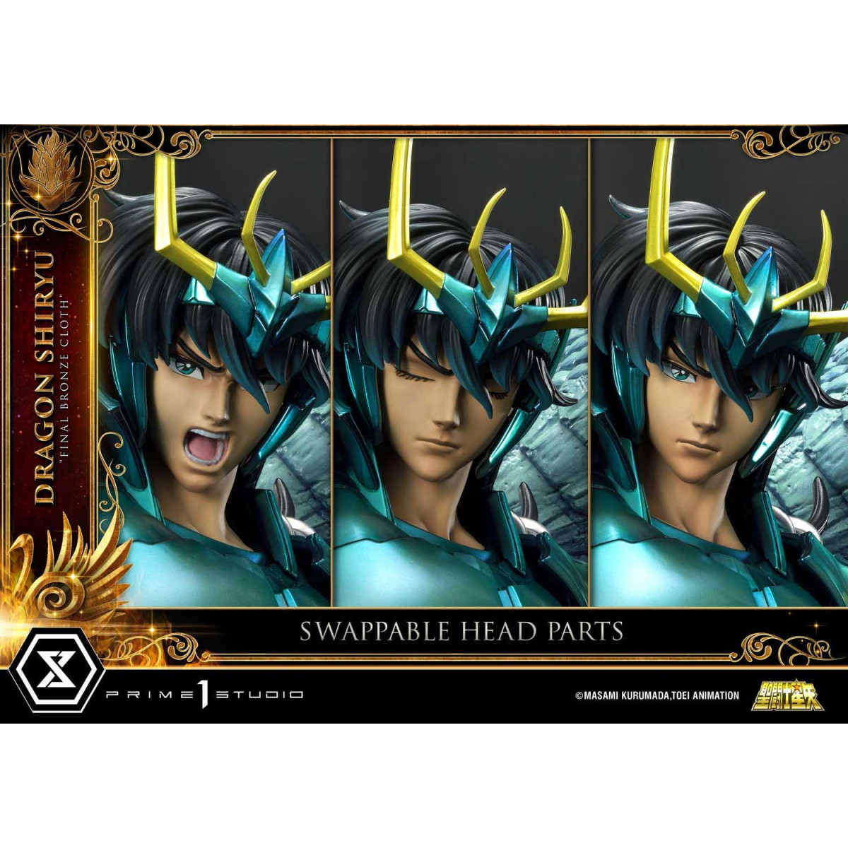 Prime 1 Studio - Dragon Shiryu "Tela de bronce final" Versión Ex - Saint Seiya