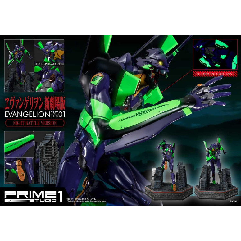 Prime 1 Studio Neon Genesis Neon Genesis Evangelion: EVA Test Type-01 Night Battle Version Ultimate Diorama Masterline series