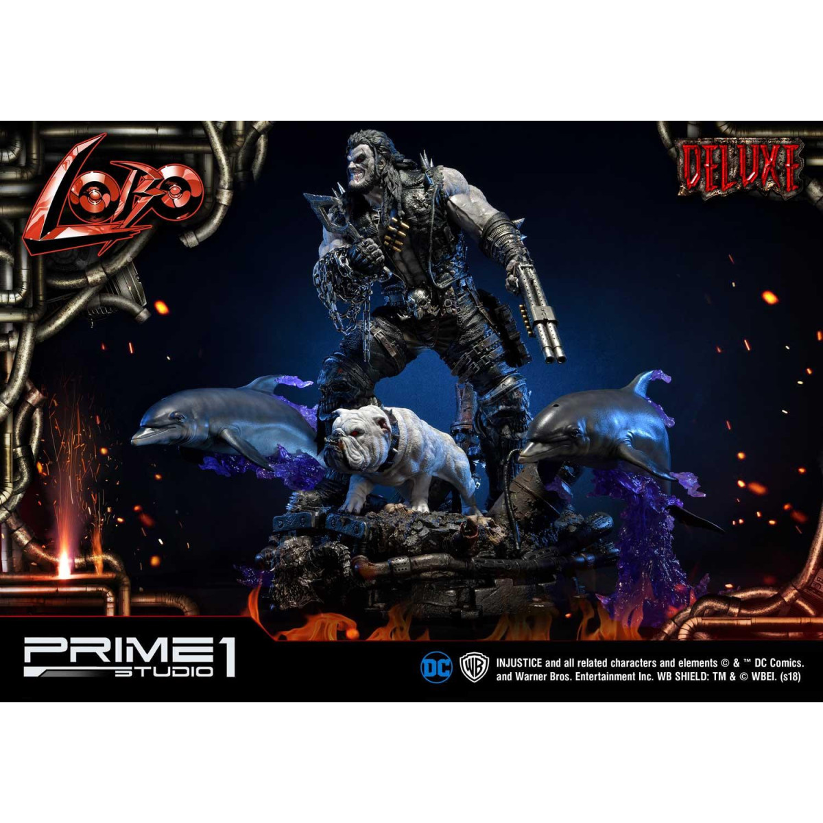 Prime One Studio - LOBO Versión Deluxe - Injustice: Gods Among Us Ultimate Museum Masterline Series 1/3