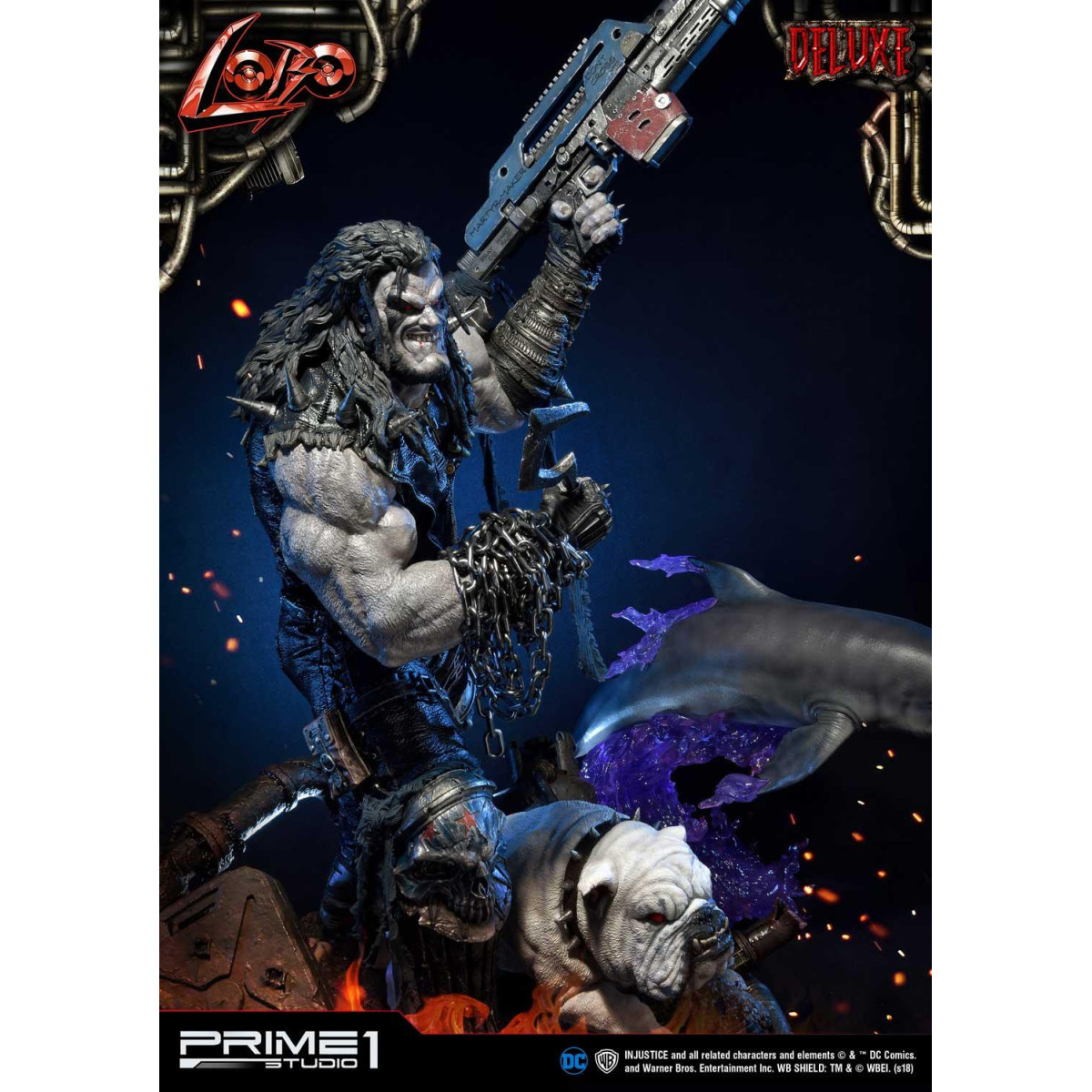 Prime One Studio - LOBO Versión Deluxe - Injustice: Gods Among Us Ultimate Museum Masterline Series 1/3