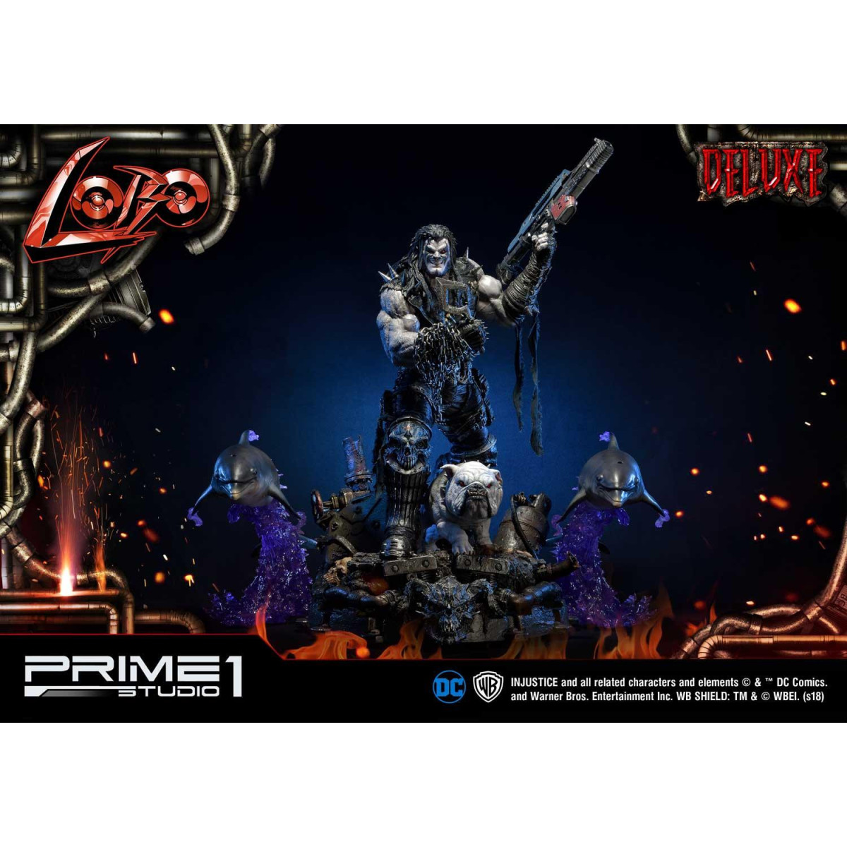 Prime One Studio - LOBO Versión Deluxe - Injustice: Gods Among Us Ultimate Museum Masterline Series 1/3