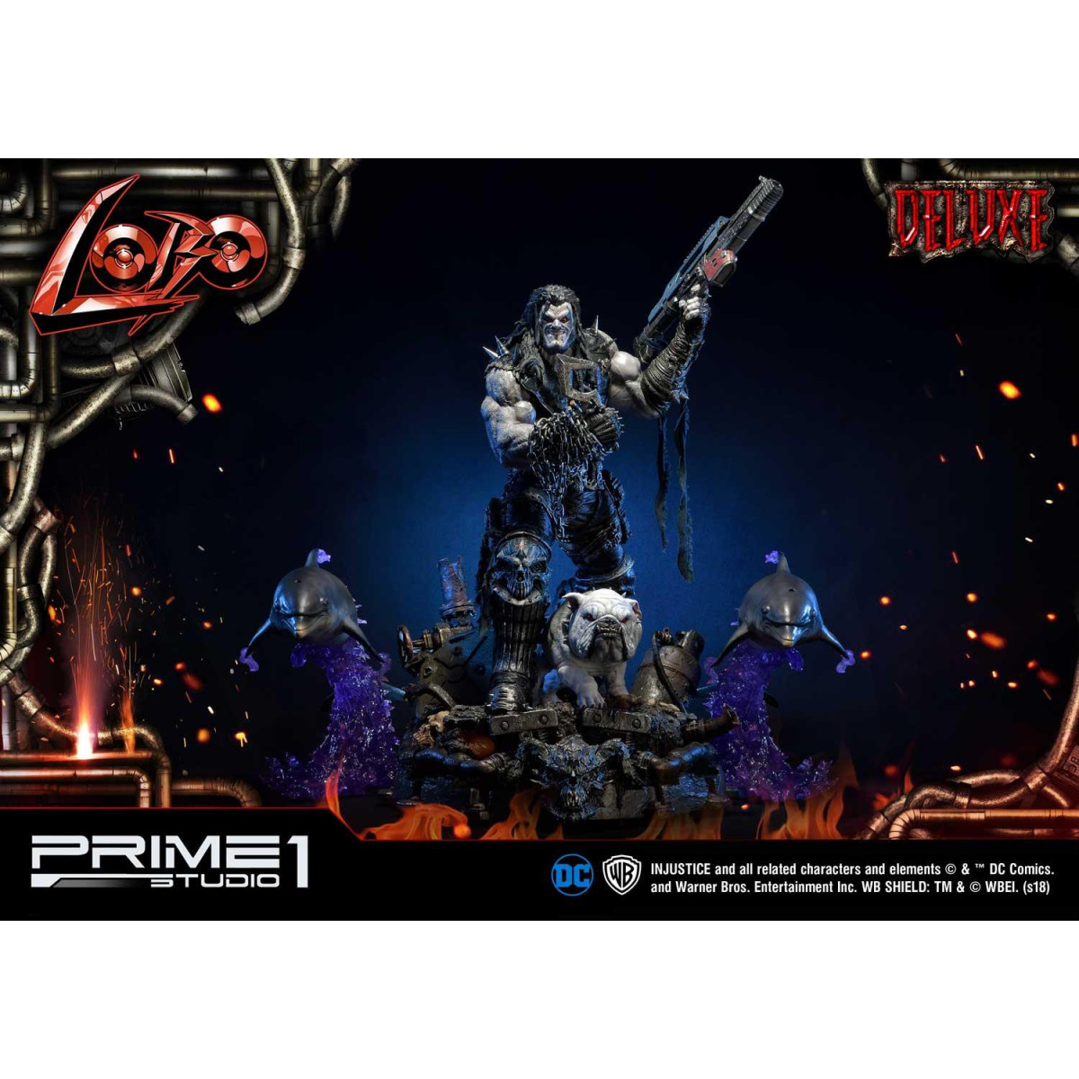 Prime One Studio - LOBO Versión Deluxe - Injustice: Gods Among Us Ultimate Museum Masterline Series 1/3