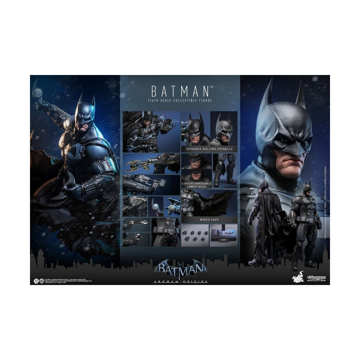 Hot Toys Batman: Arkham Origins - Batman Videojuego Masterpiece 1/6