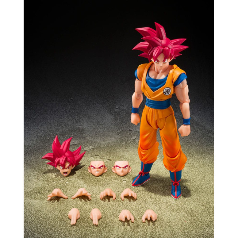 Bandai Tamashii - Dragon Ball Super - Super Saiyan Dios Hijo Goku (Aura de Dios) - SHF SHFiguarts