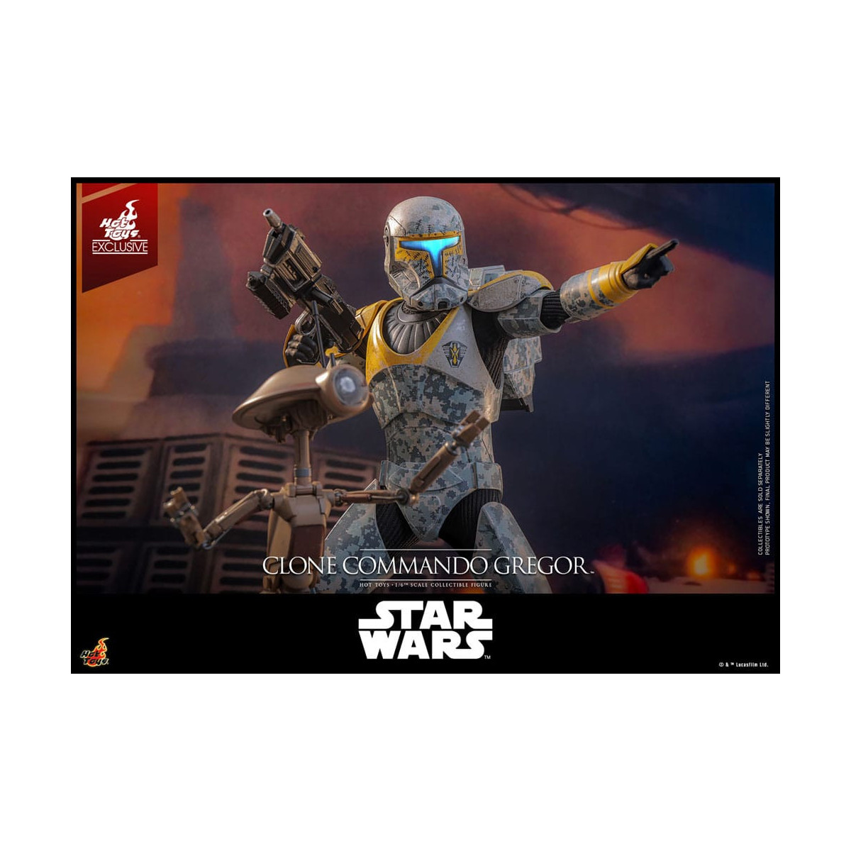 Hot Toys Star Wars - Clone Commando Gregor - The Clone Wars 1/6 Hot Toys Exclusive