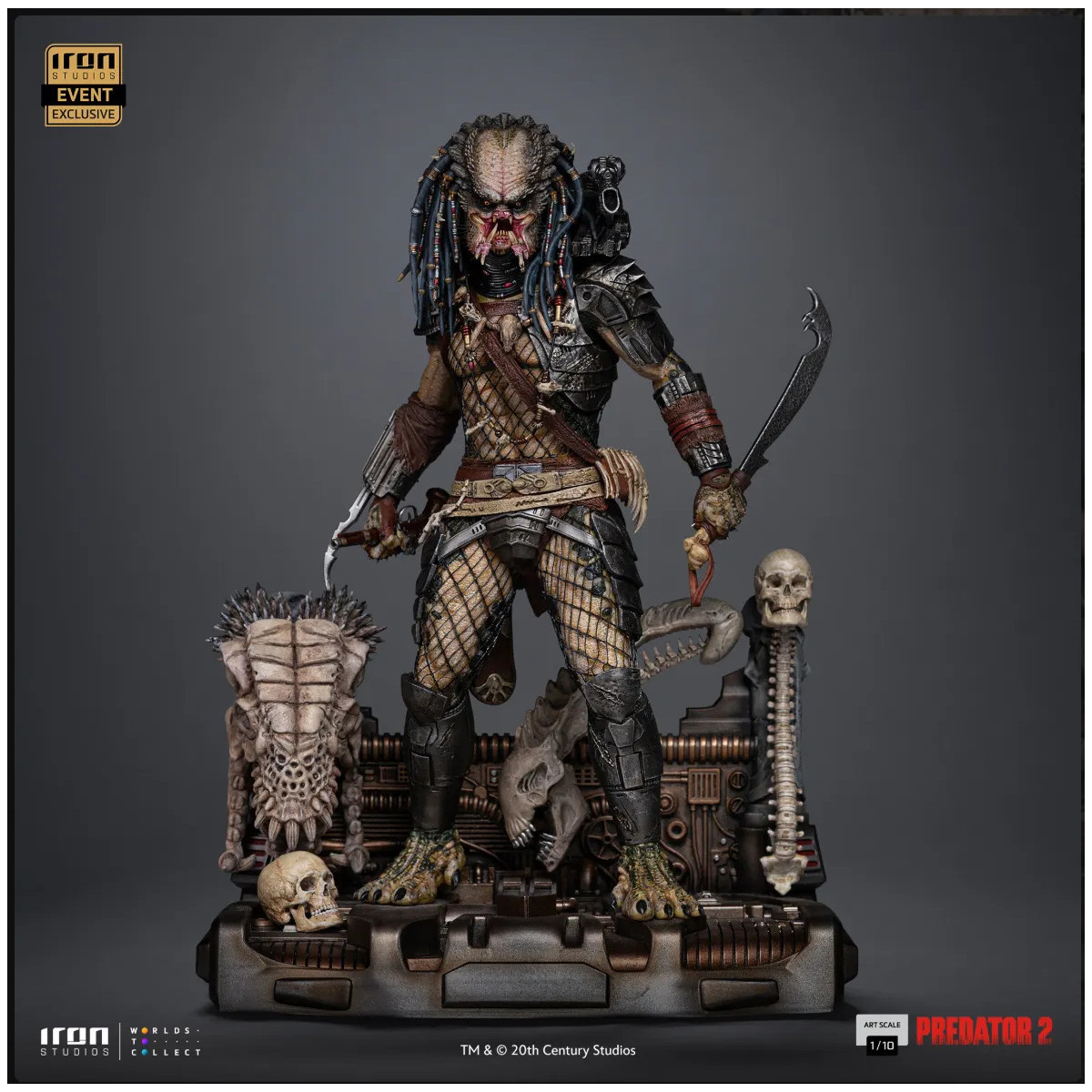 Iron Studios Predator 2 - Elder Predator CCXP 2025 exclusivo - Art Scale 1/10