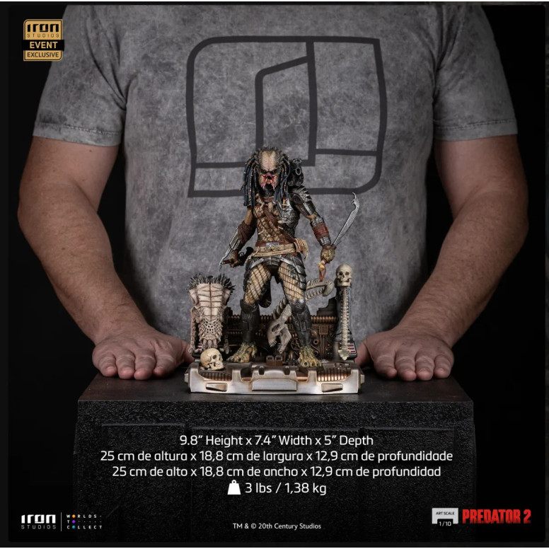 Iron Studios Predator 2 - Elder Predator CCXP 2025 exclusivo - Art Scale 1/10