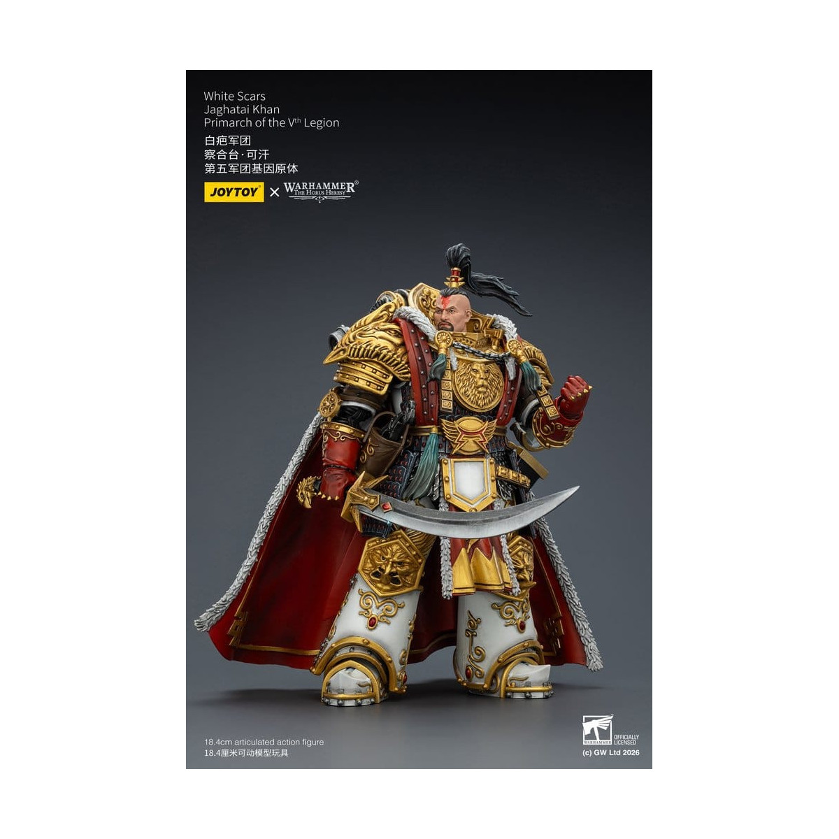 JoyToy Space Marines - Cicatrices Blancas - Jaghatai Khan Primarca de la Vª Legión 1/18 - La Herejía de Horus