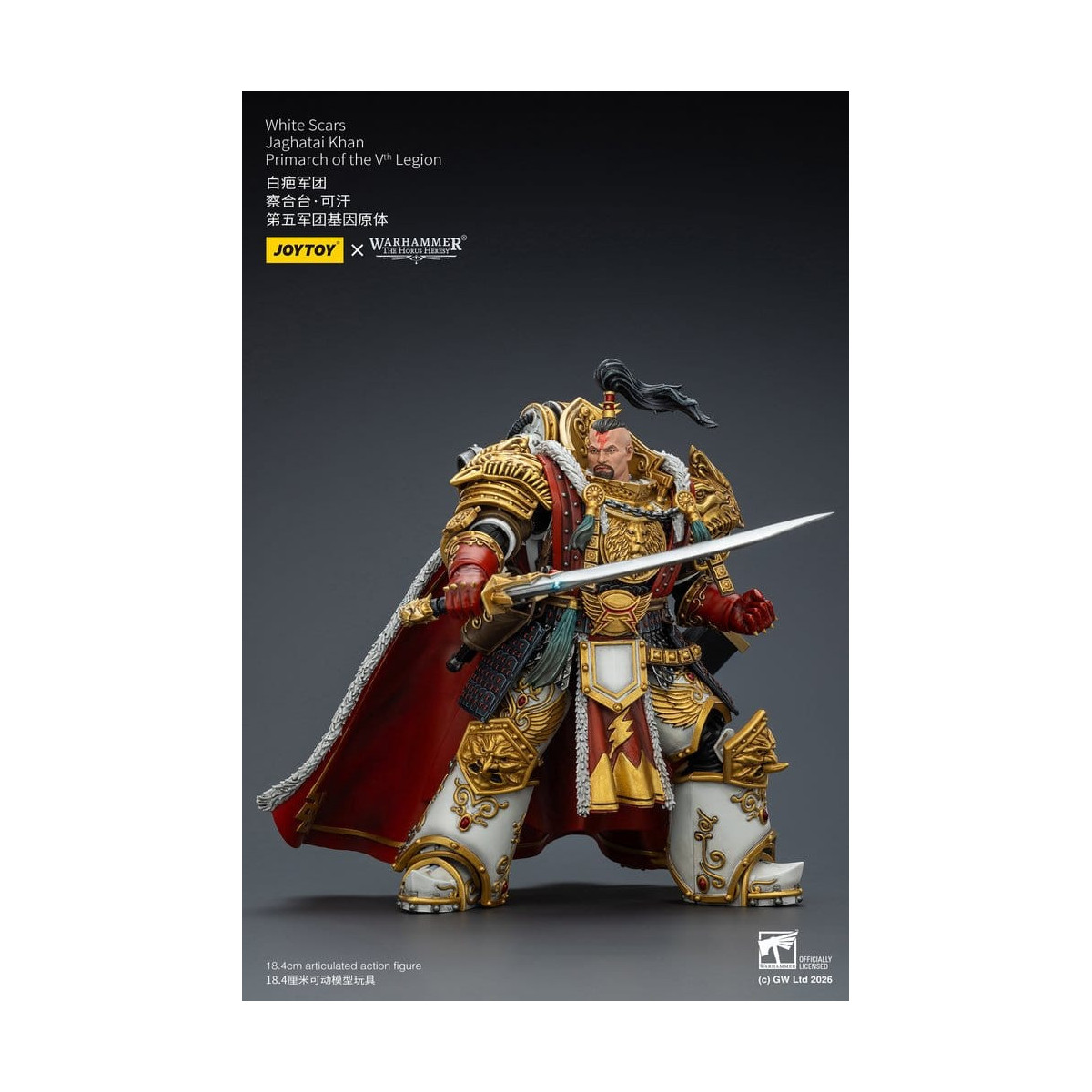 JoyToy Space Marines - Cicatrices Blancas - Jaghatai Khan Primarca de la Vª Legión 1/18 - La Herejía de Horus