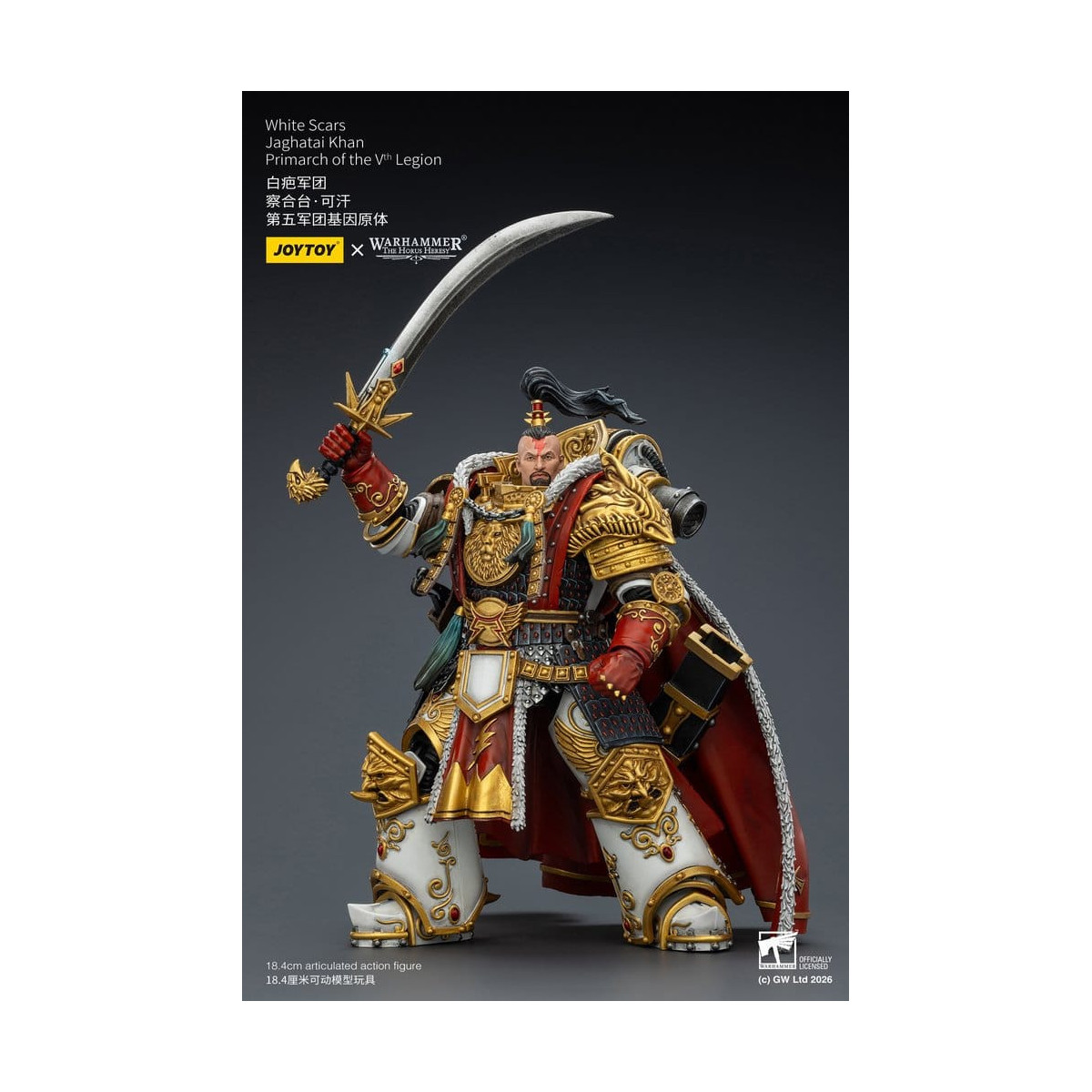 JoyToy Space Marines - Cicatrices Blancas - Jaghatai Khan Primarca de la Vª Legión 1/18 - La Herejía de Horus