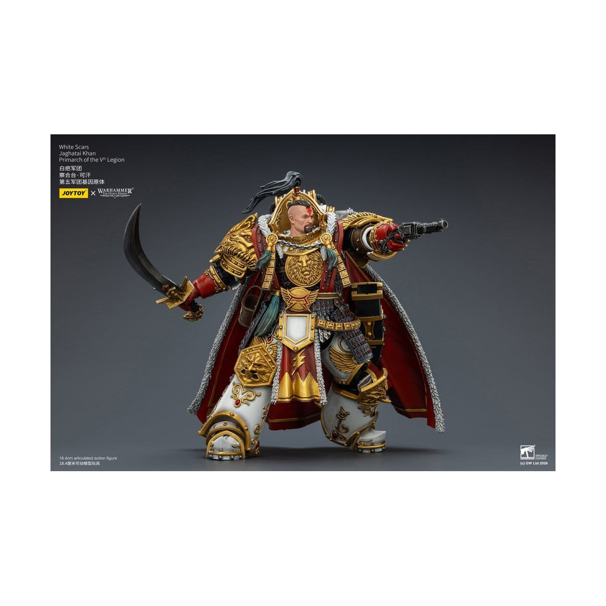 JoyToy Space Marines - Cicatrices Blancas - Jaghatai Khan Primarca de la Vª Legión 1/18 - La Herejía de Horus