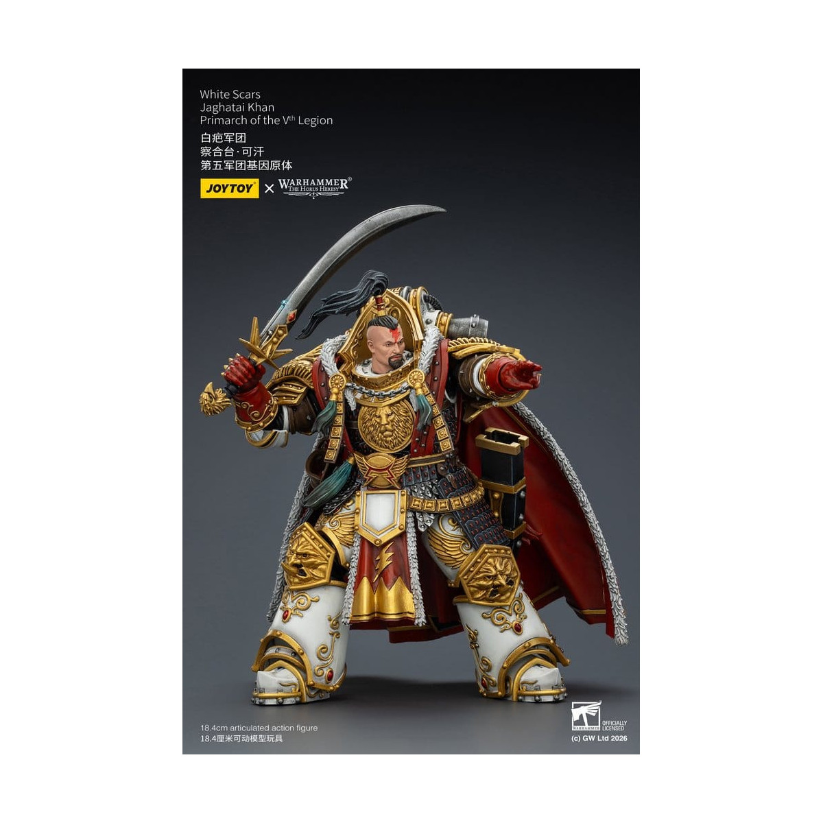 JoyToy Space Marines - Cicatrices Blancas - Jaghatai Khan Primarca de la Vª Legión 1/18 - La Herejía de Horus