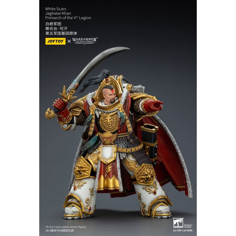 JoyToy Space Marines - Cicatrices Blancas - Jaghatai Khan Primarca de la Vª Legión 1/18 - La Herejía de Horus