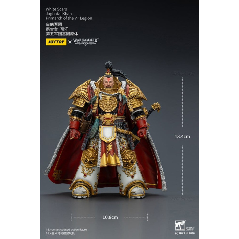JoyToy Space Marines - Cicatrices Blancas - Jaghatai Khan Primarca de la Vª Legión 1/18 - La Herejía de Horus