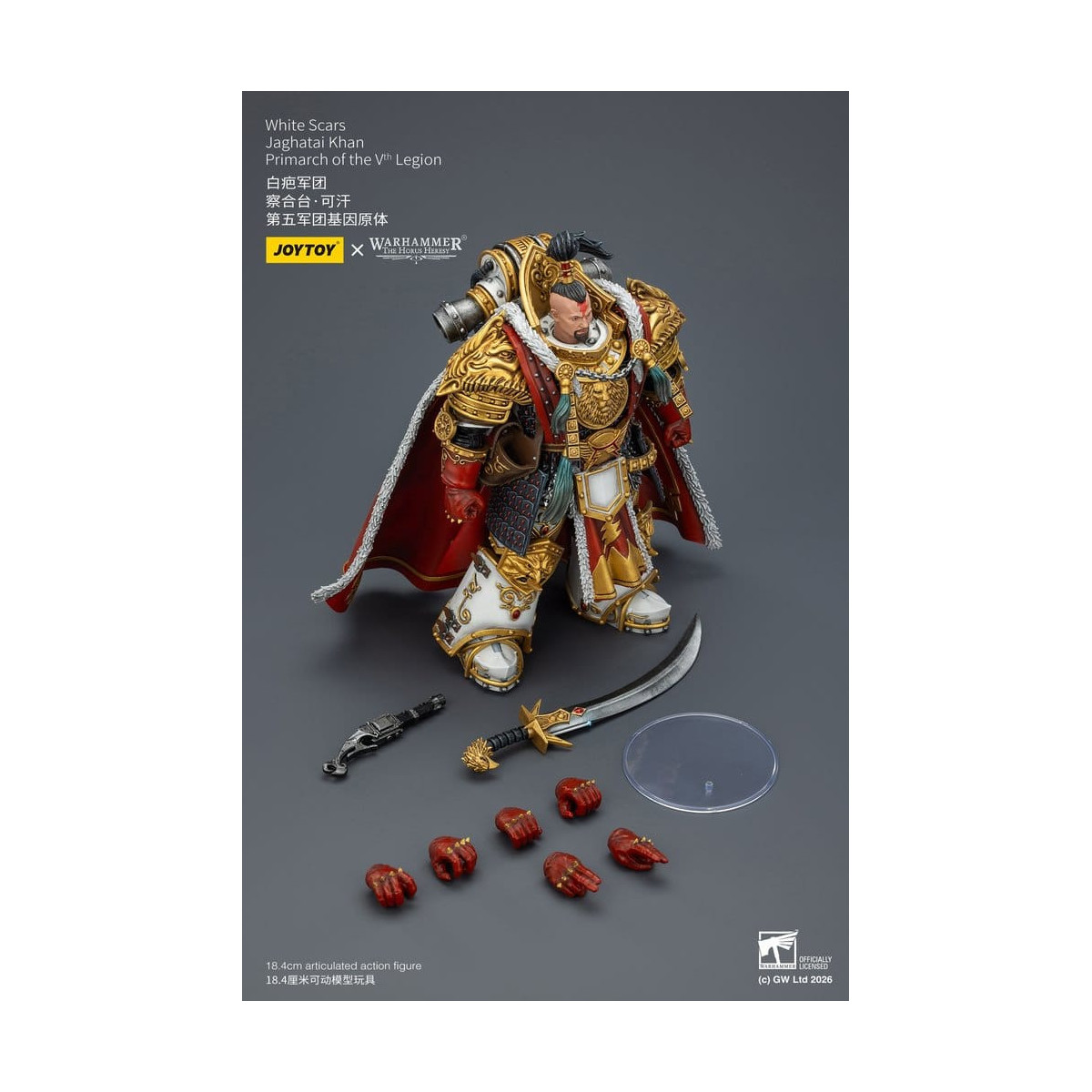 JoyToy Space Marines - Cicatrices Blancas - Jaghatai Khan Primarca de la Vª Legión 1/18 - La Herejía de Horus