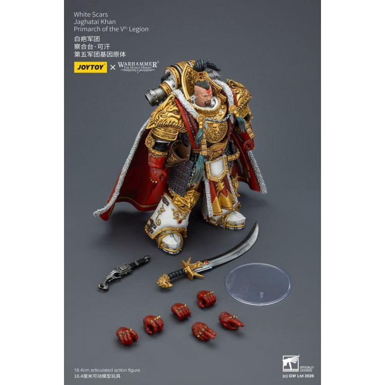 JoyToy Space Marines - Cicatrices Blancas - Jaghatai Khan Primarca de la Vª Legión 1/18 - La Herejía de Horus