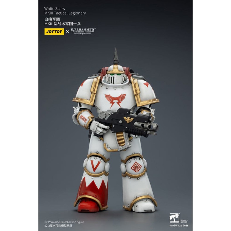 Joytoy - Warhammer - Escuadra Táctica Cicatrices Blancas Mk III - Legionario Táctico Mk III 1/18