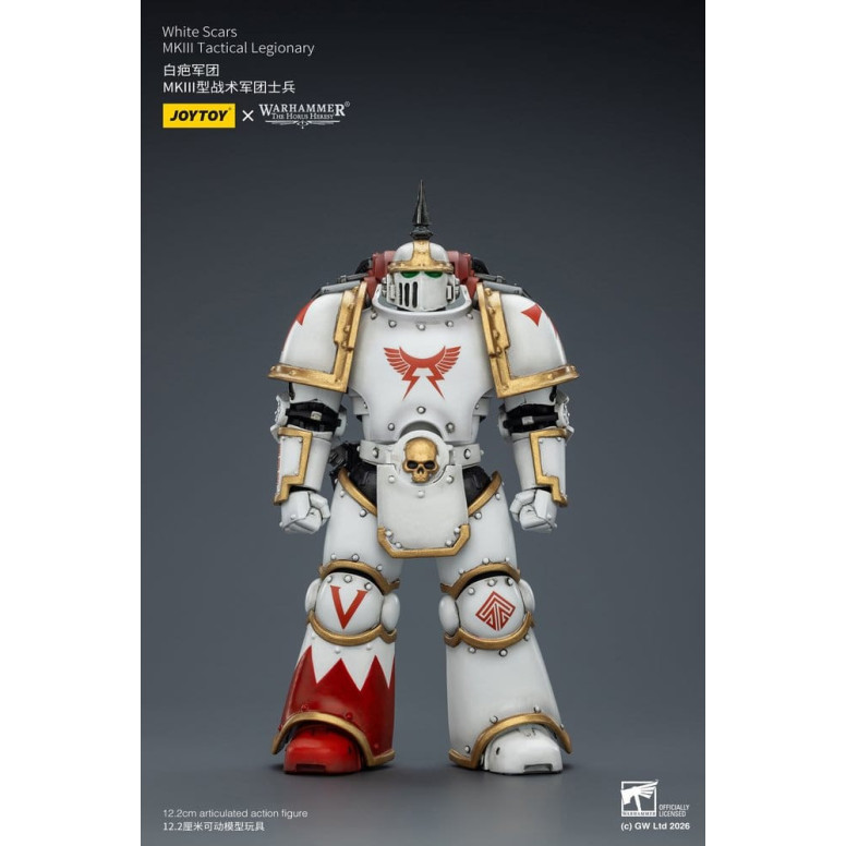 Joytoy - Warhammer - Escuadra Táctica Cicatrices Blancas Mk III - Legionario Táctico Mk III 1/18