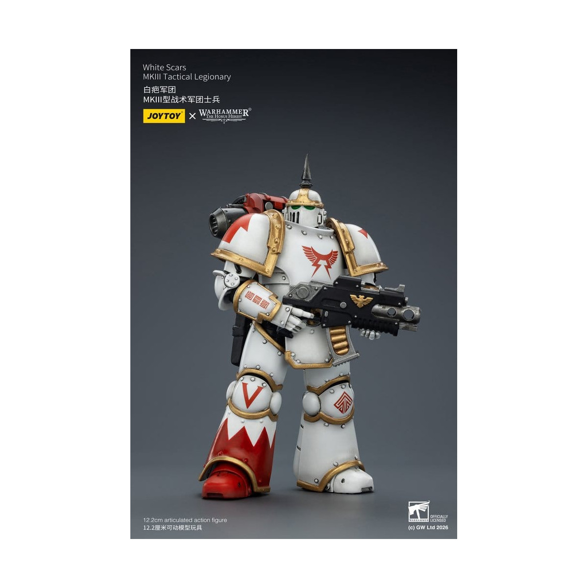 Joytoy - Warhammer - Escuadra Táctica Cicatrices Blancas Mk III - Legionario Táctico Mk III 1/18