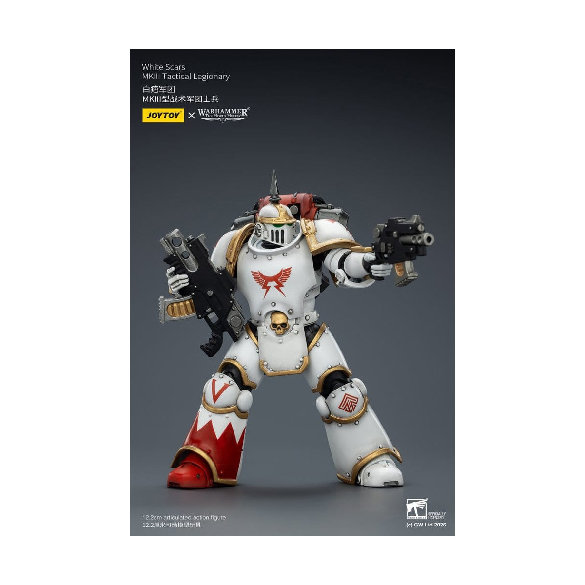 Joytoy - Warhammer - Escuadra Táctica Cicatrices Blancas Mk III - Legionario Táctico Mk III 1/18